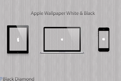 DeviantArt: More Like Black And White Apple Wallpapers By ...