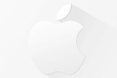 Cool White Apple Logo