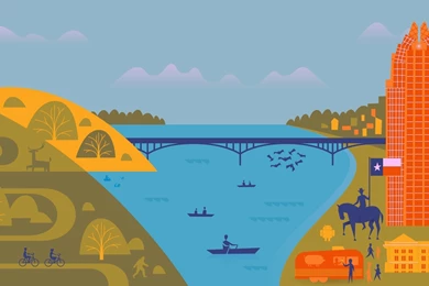 Google: Sunset Minimalistic Austin Google Desktop Backgrounds ...