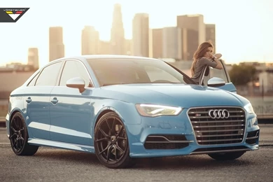 2015 Vorsteiner Audi S3 Riviera Blue Wallpapers