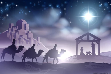 Christmas Eve Nativity Scene