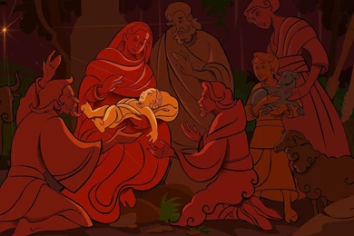 Nativity Nativity Scene Vector Christmas HD Wallpapers, Desktop ...