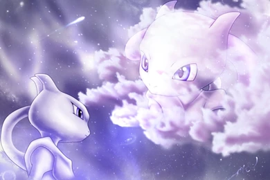 Mewtwo And Young Mewtwo Wallpapers