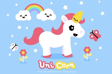 Jestingstock.com Cute Unicorn Rainbow Wallpapers