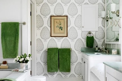 18 Gorgeous Ways To Use Wallpapers In Your Bathroom