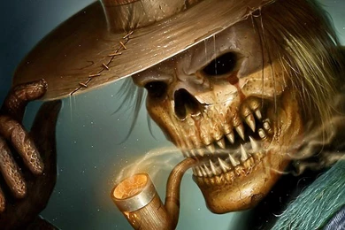 Smoking Skeleton   (