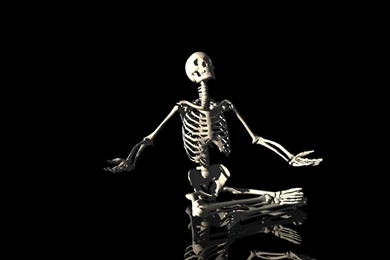Desktop Wallpapers » 3D Backgrounds » Skeleton In Dark » Www ...