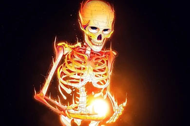 Skeleton On Fire Wallpapers   Artistic Wallpapers