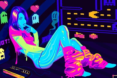 Wallpapers Monster Energy Girls Hd Neon Girl With Resolution ...