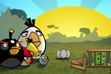 Wallpapers Miss You Angry Birds 1024x600