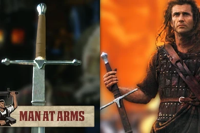 William Wallace's Claymore (Braveheart)   MAN AT ARMS   YouTube