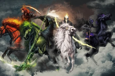 Four Horsemen Of The Apocalypse By Tira Owl On DeviantArt