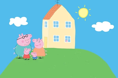 Peppa Pig Yellow Peppa Pig Home Play Doh Dady Pig Home   YouTube