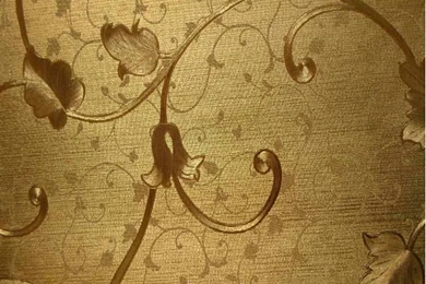 Aliexpress.com : Buy Gold Foil Red Flower Pvc Embossed Washable ...