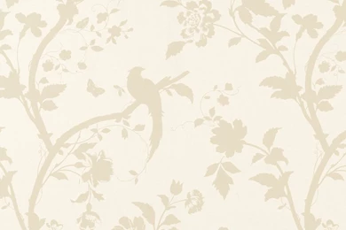 Gardens Wallpaper: Oriental Garden Gold Off White Floral Wallpapers ...