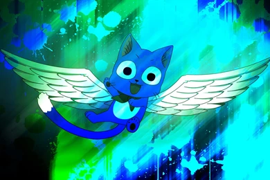 DeviantArt: More Like Fairy Tail Happy The Exceed Wallpapers (1080p ...