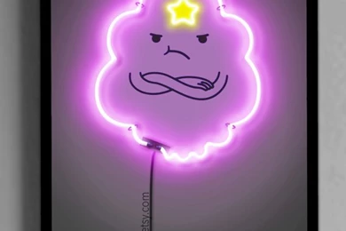 Adventure Time Lumpy Space Princess Neon Print By ArteRKL On Etsy