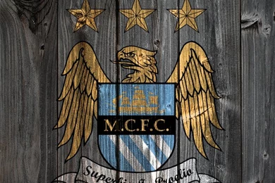 Manchester City FC Wood iPhone 4 Backgrounds