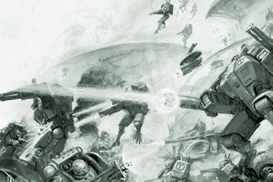 Warhammer 40000 Codex Tau Empire Monochrome Artwork Video Games HD ...