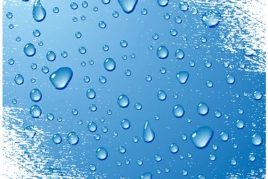 Blue Water Drops Grunge Backgrounds Vector