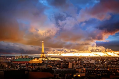 Download Wallpapers 3840x2160 France, Paris, Houses, Dal, Skyline ...