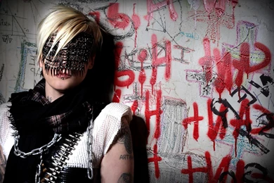 Otep Girl Blonde Wall Tattoo