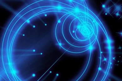 Hd Blue Circle Iphone 4 Wallpapers