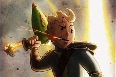 Awesome Vault Boy Wallpaper! : Fallout