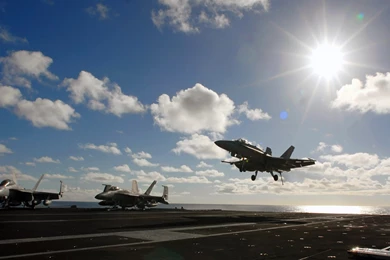 Military Aircraft / Landing On Aircraft Carrier Wallpapers And ...