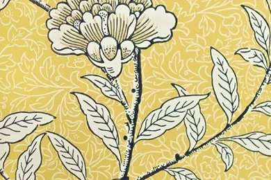 Chinese Peony Floral Wallpapers Yellow Wallpapers With Floral Print ...