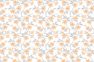 1:12 12th Scale Dolls House Miniature Yellow Floral Wallpapers ...