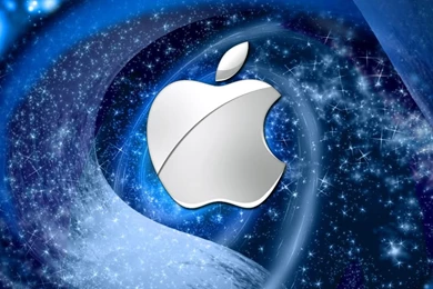 Crystal ice blue apple computer wallpapers 1024×768