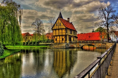 Download Wallpapers 3840x2160 Germany, Architecture, Beauty, Bridge ...