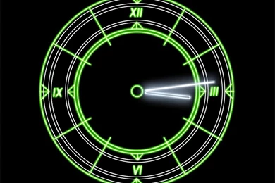 Luminescent Clock Screensaver: Cool, Radiant, Futuristic Clock ...