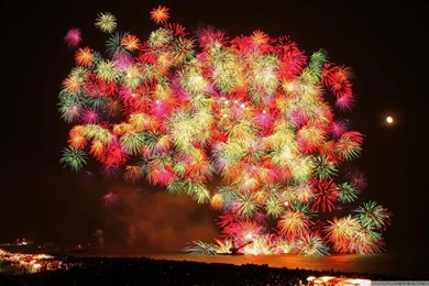 New Year Fireworks 2013 HD Desktop Wallpapers : Fullscreen