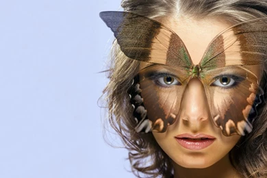 Portrait Woman's Face   Wallpaper.