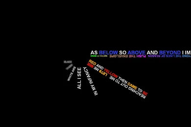 Created This Wallpapers As A Visual Representation Of The Lyrical ...