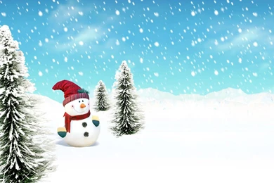 Cute Christmas Snowman Wallpapers   HD Widescreen Wallpapers