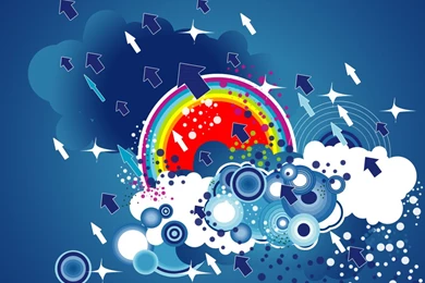 Abstract Cloudy Circle Design Picture