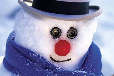 Free Cute Snow Man Computer Desktop Wallpapers