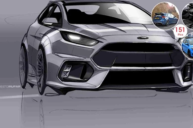 2016 Ford Focus RS   Design Sketch