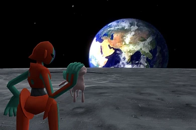 Deoxys And Mew By NUtoxic On DeviantArt