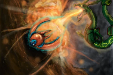 Rayquaza VS Deoxys By LordKomodo On DeviantArt