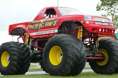 Monster Truck Red Color Wallpapers