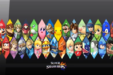 1920x1080 Smash4 Wallpapers Of The Current Roster I Made : Smashbros