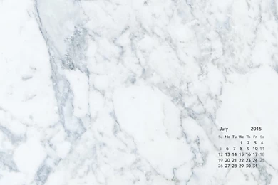 MARBLE DESK TOP CALENDAR FOR JULY 2015