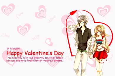 Anime Love Couple Hearts HD Wallpapers