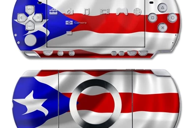 PSP Slim & Lite Skin   Puerto Rican Flag