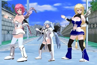 DeviantArt: More Like MMD Sora No Otoshimono: Ikaros , Nymph ...