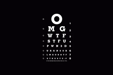 Funny Eye Chart, White, Black, Different, 1920x1080 HD Wallpapers ...